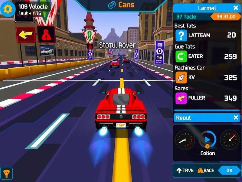 Goa Velocity Rush car customization screen